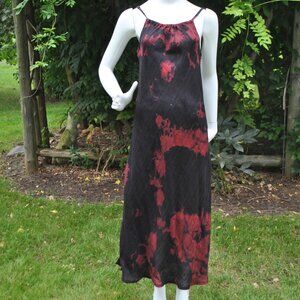 Reworked bleached linen dress